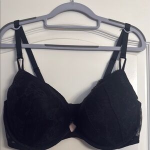 Victoria's Secret Black Lace Molded Underwire Bra